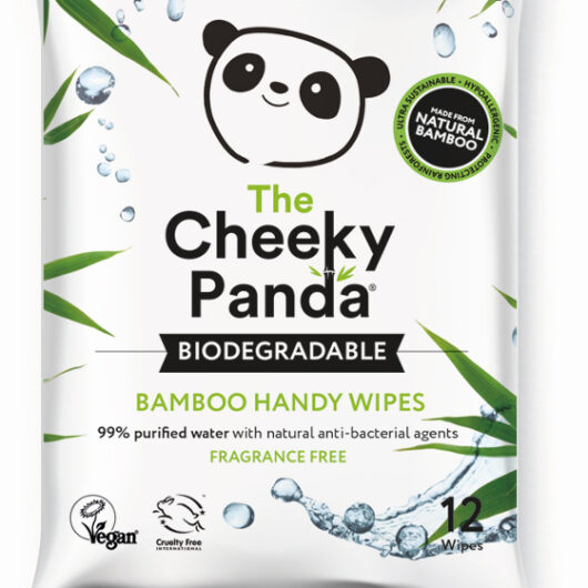 The Cheeky Panda Bamboo Travel Wipes - 12 Wipes