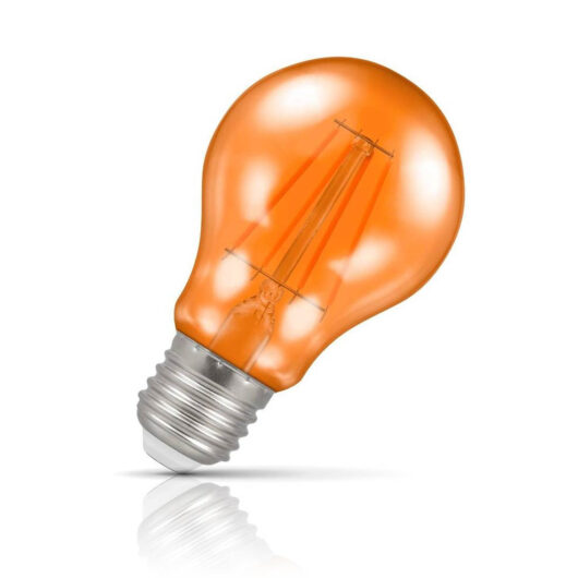 Crompton GLS LED Light Bulb E27 4.5W (25W Eqv) Orange Harlequin Translucent