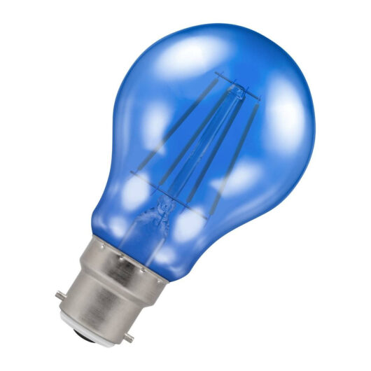 Crompton Lamps LED GLS 4.5W B22 Harlequin Blue Translucent