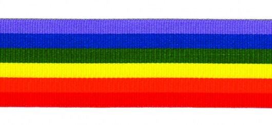 Berisfords Rainbow Ribbon (Value Roll) 1 Multicoloured