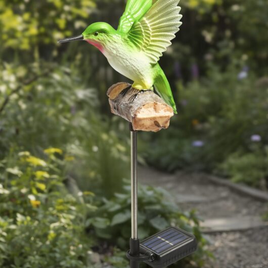 Damart Hummingbird Sound & Solar Stake Light