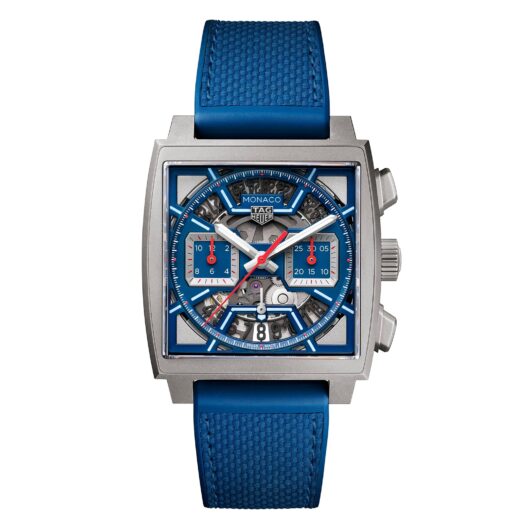 Monaco Chronograph 39mm Mens Watch Titanium Blue