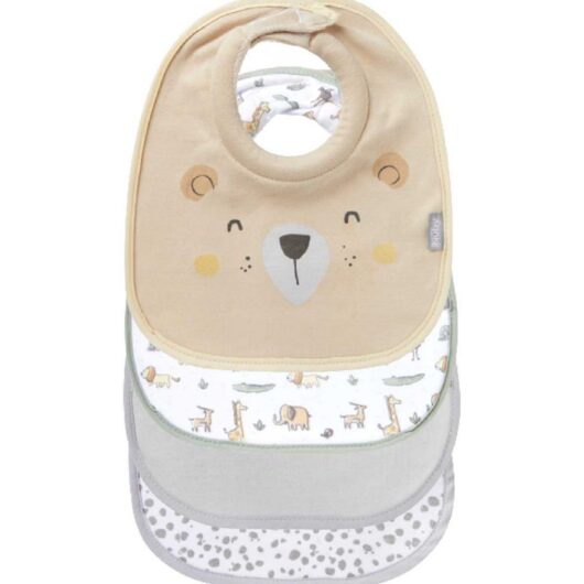 Nuby 4 Pack Snug & Dry Organic Bibs