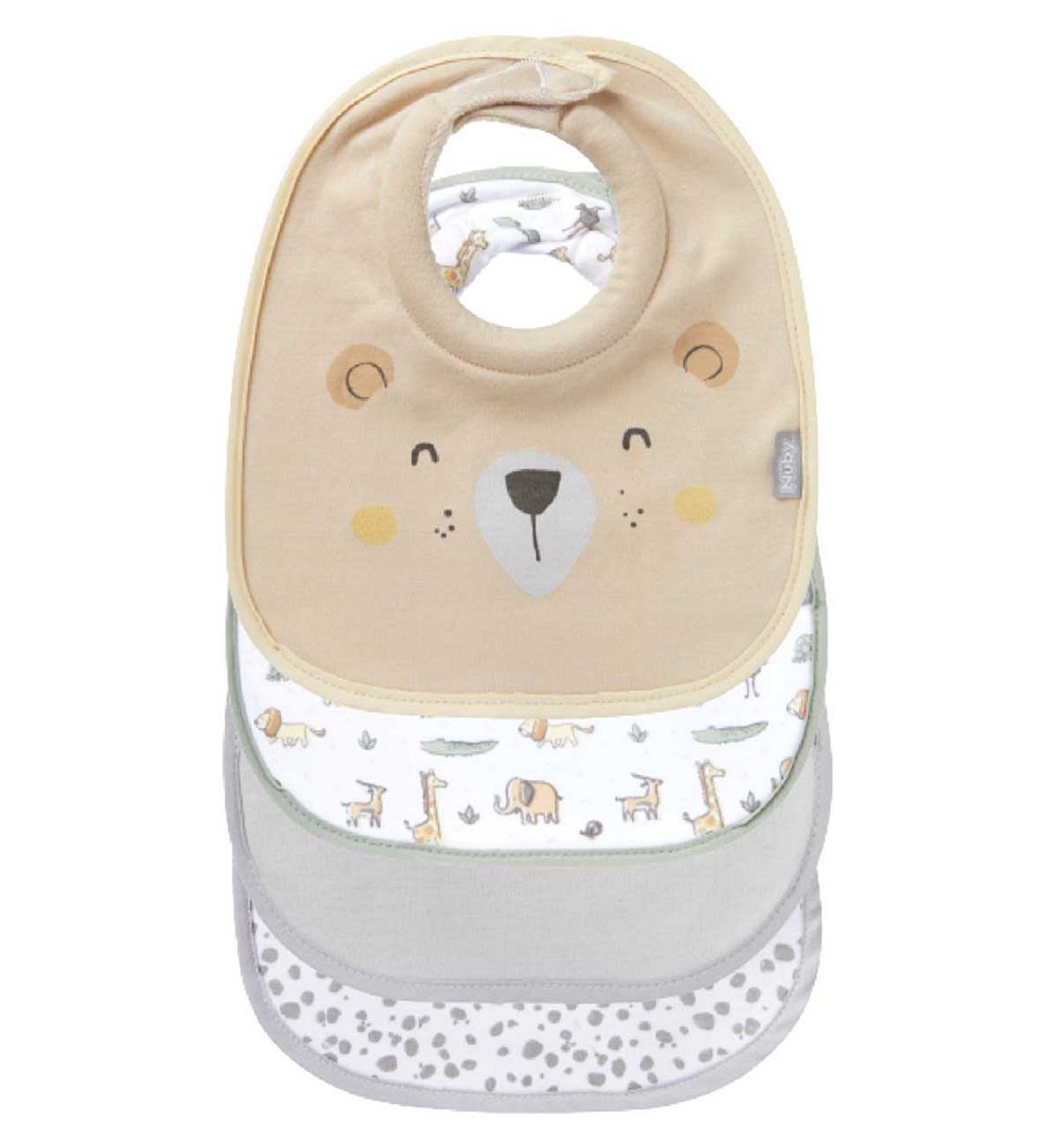 Nuby 4 Pack Snug & Dry Organic Bibs
