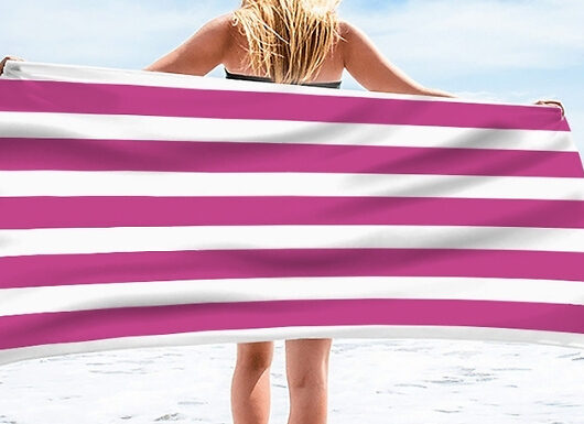 Quick-Drying Striped Summer Beach Towel - 8 Colours!