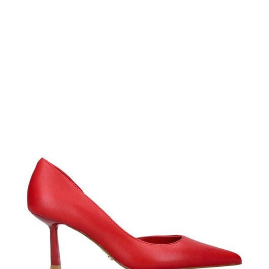 STEVE MADDEN Women's 'Vena 607' Leather Heels in Red | Size: 7
