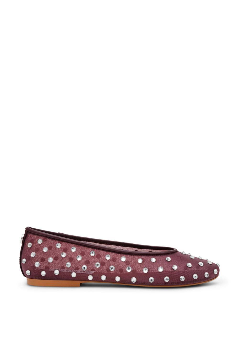 STEVE MADDEN Women's 'Viv Ballet Flat Red' Fabric Flats in Red | Size: 7