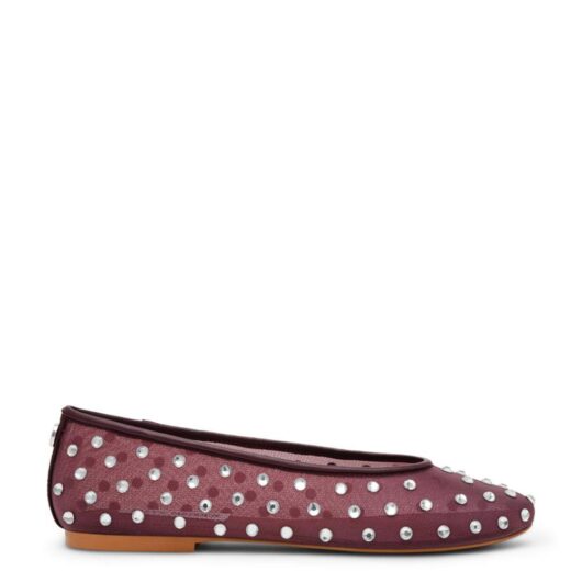 STEVE MADDEN Women's 'Viv Ballet Flat Red' Fabric Flats in Red | Size: 8